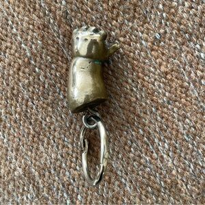Solid brass baby hand keychain. See photos for details. Thumbs up! Hitchhike!